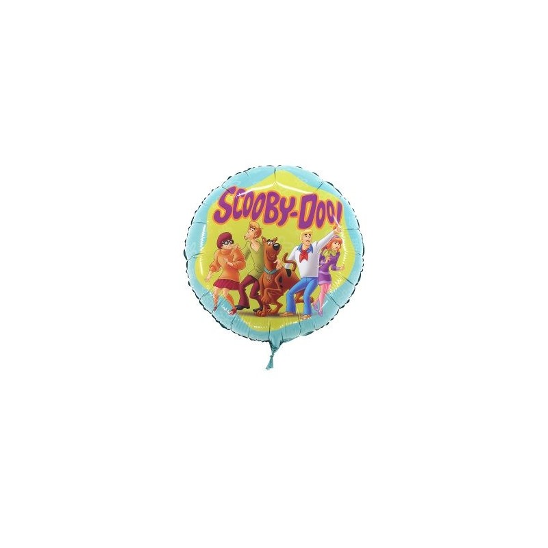 BALLON METALLIQUE ROND SCOOBY-DOO 45 CM  BALLON METALLIQUE ROND SCOOBY-DOO 45 CM
