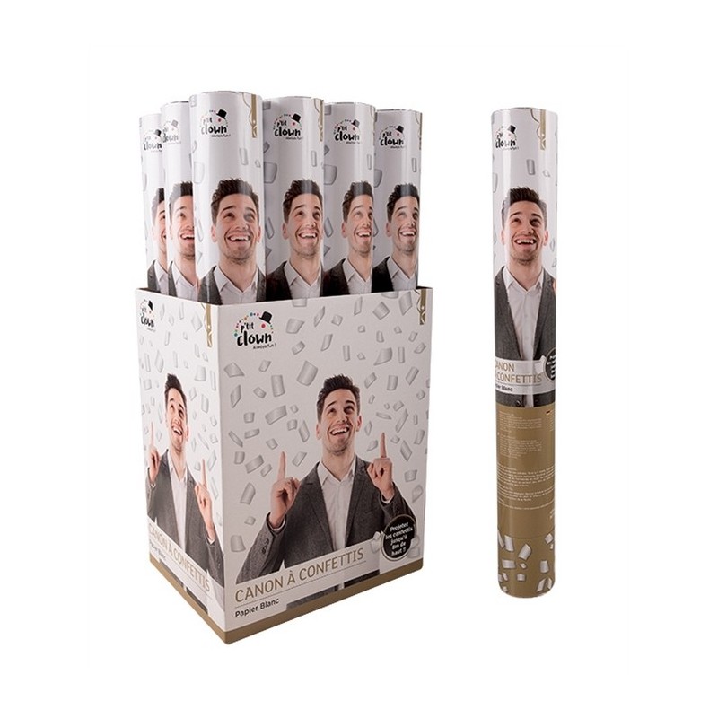 CANON A CONFETTIS BLANC  40 CM  CANON A CONFETTIS BLANC  40 CM