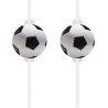 4 PAILLES MEDAILLON FOOTBALL