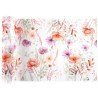 CHEMIN DE TABLE FLEURS ET LAPIN 27 CM X 3 M