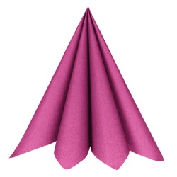 20 SERVIETTES RAINBOW AIRLAID FUSCHIA  40 X 40 CM 