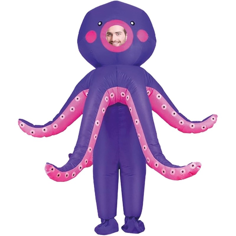 DEGUISEMENT ADULTE OCTOPUS  GONFLABLE TAILLE UNIQUE  DEGUISEMENT ADULTE OCTOPUS  GONFLABLE TAILLE UNIQUE