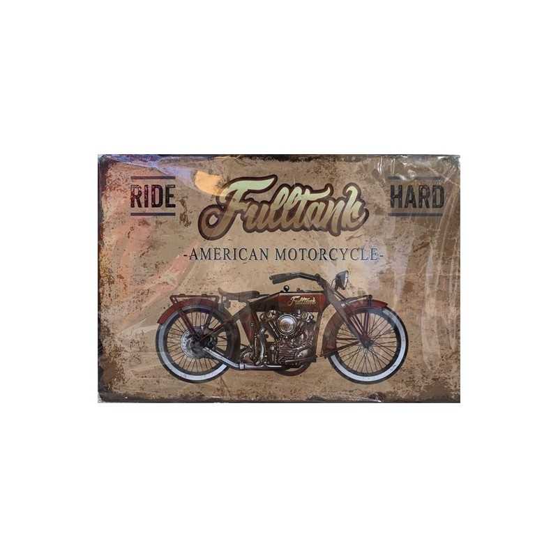 PLAQUE METAL VINTAGE AMERICAN MOTORCYCLE