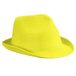 CHAPEAU BORSALINO JAUNE FLUO