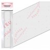 CHEMIN DE TABLE ORGANZA JOYEUX ANNIVERSAIRE 5 METRES ROSE CLAIR