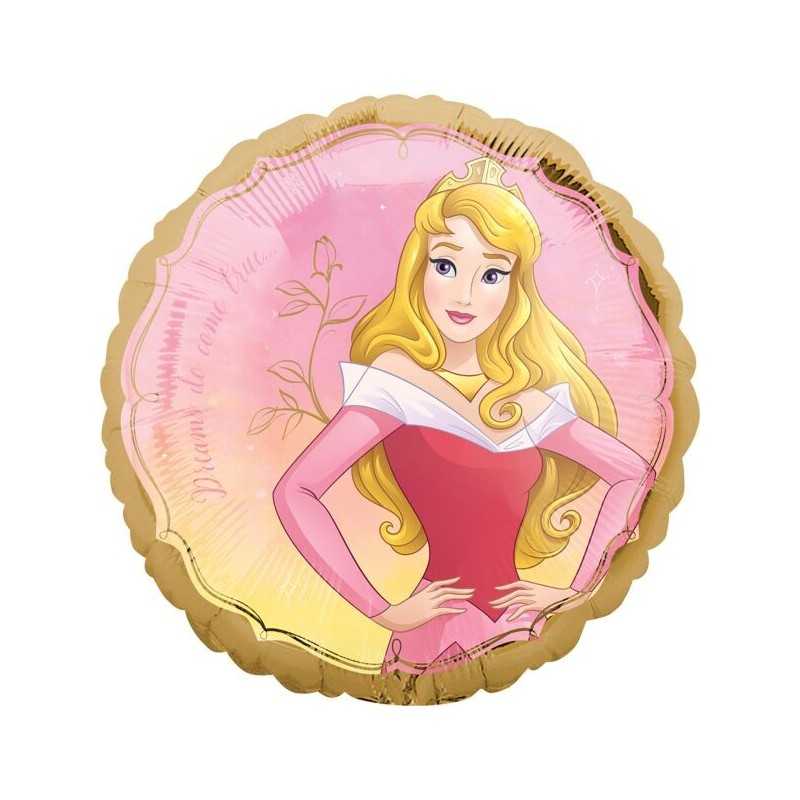 BALLON METALLIQUE ROND PRINCESSE DISNEY AURORE 43 CM 