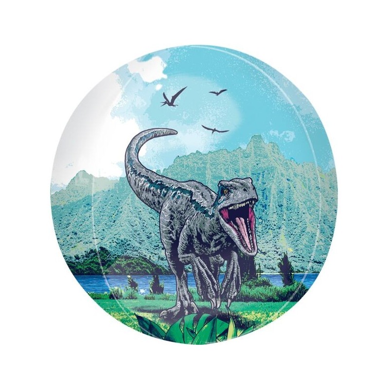 BALLON METALLIQUE ORBZ DINAUSAURE JURASSIC WORLD 38 X 40 CM 