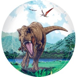 BALLON METALLIQUE ORBZ DINAUSAURE JURASSIC WORLD 38 X 40 CM 