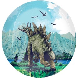 BALLON METALLIQUE ORBZ DINAUSAURE JURASSIC WORLD 38 X 40 CM 