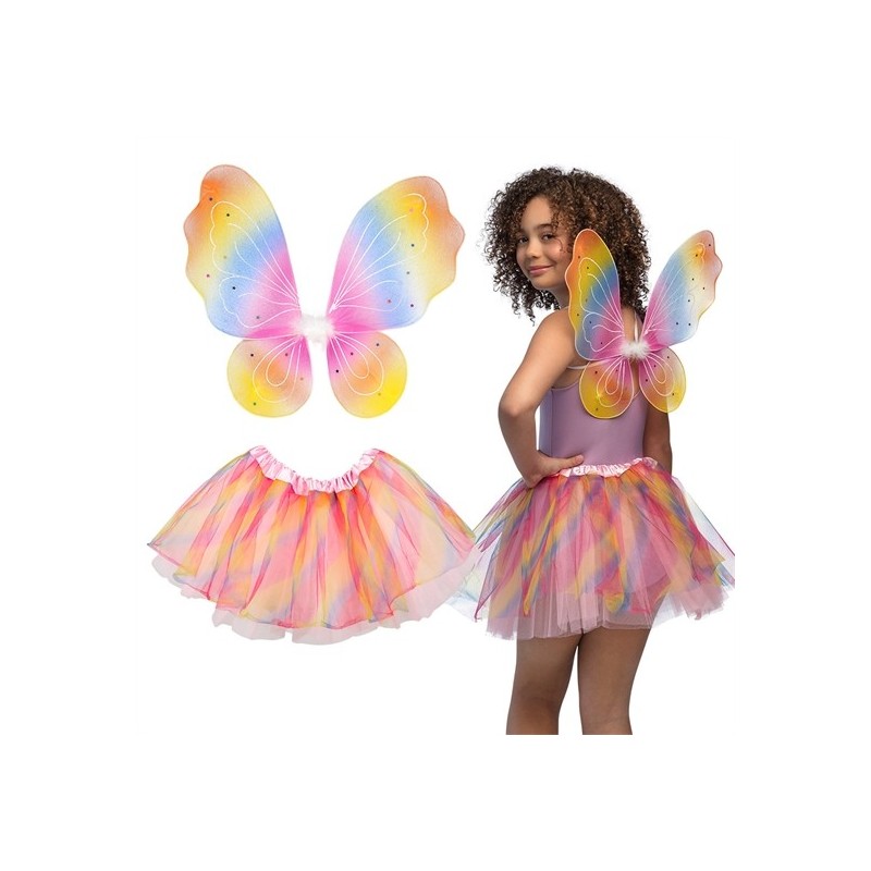 SET FEE ARC-EN-CIEL (AILES ET TUTU) SET FEE ARC-EN-CIEL (AILES ET TUTU)