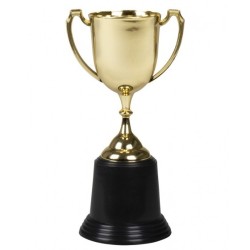 TROPHEE OU COUPE EN PLASTIQUE OR 22 CM
