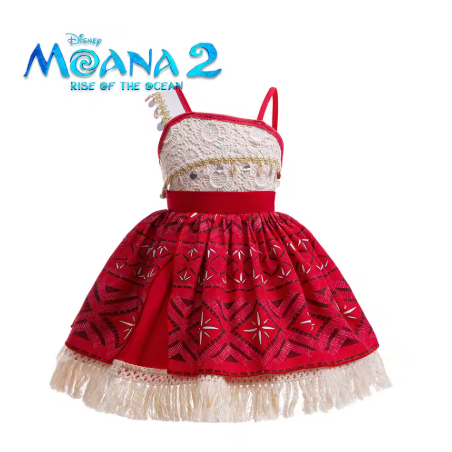 DEGUISEMENT PRINCESSE VAIANA OU MOANA ROBE FILM 2 TAILLE 120 CM