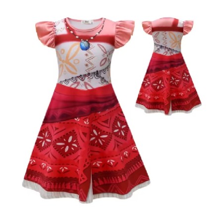 DEGUISEMENT PRINCESSE VAIANA OU MOANA ROBE SIMPLE FILM 2 TAILLE 100 CM