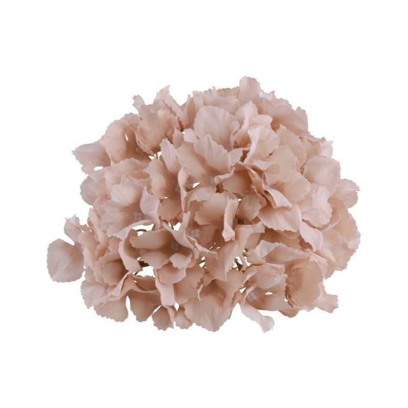 TETE HORTENSIA ROSE POUDRE 20 CM X 11 CM 