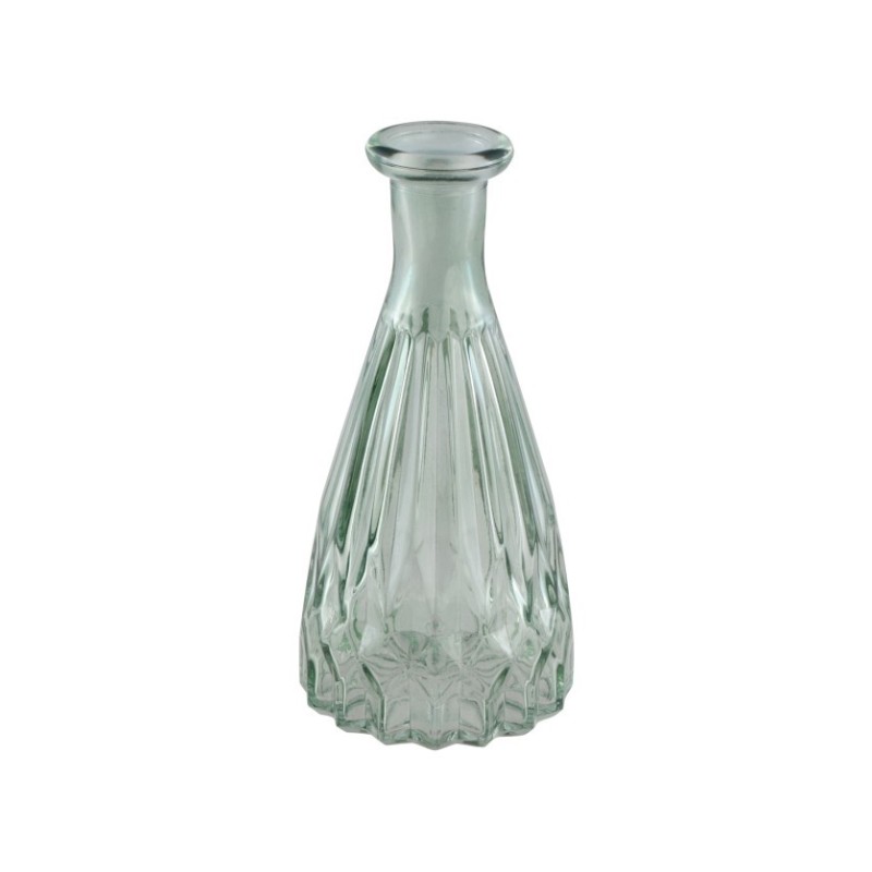 VASE ALEXANDRINE VERRE VERT SAUGE 6.8 CM X 14.5 CM  VASE ALEXANDRINE VERRE VERT SAUGE 6.8 CM X 14.5 CM