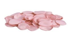 SACHET 50 PETALES DE ROSE SATIN ROSE POUDRE 3 CM X 4 CM 
