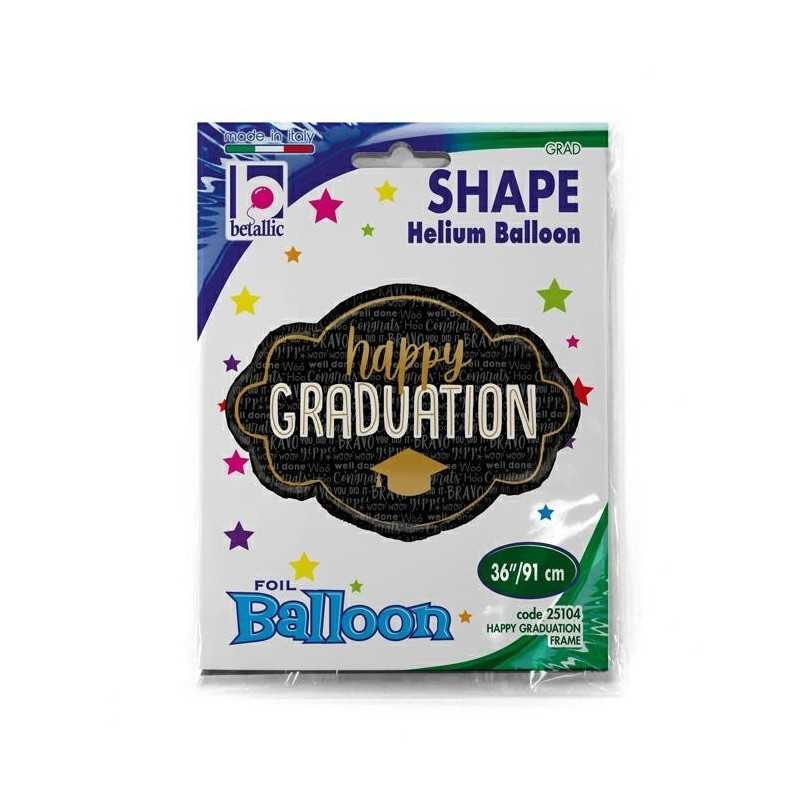 BALLON METALLIQUE HAPPY CONGRATULATION LAUREAT 91 CM