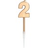 BOUGIE CHIFFRE 2 OR BOUGIE CHIFFRE 2 OR