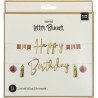GUIRLANDE LETTRES HAPPY BIRTHDAY OR ET ROSE GOLD 1.5 M
