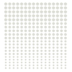 440 PERLES AUTOCOLLANTES BLANC BLANC NACRE 4 TAILLES