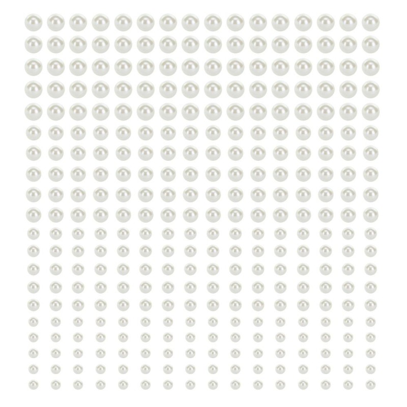 440 PERLES AUTOCOLLANTES BLANC BLANC NACRE 4 TAILLES 440 PERLES AUTOCOLLANTES BLANC BLANC NACRE 4 TAILLES