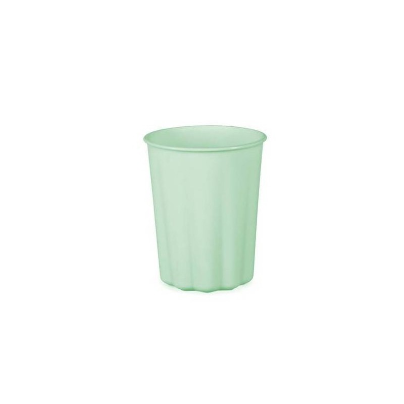 4 GOBELETS EN PLASTIQUE REUTILISABLE VERT PASTEL OU MENTHE 220 ML