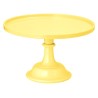 SUPPORT A GATEAU JAUNE PASTEL ACRYLIQUE  24 X 14.5 CM  SUPPORT A GATEAU JAUNE PASTEL ACRYLIQUE  24 X 14.5 CM