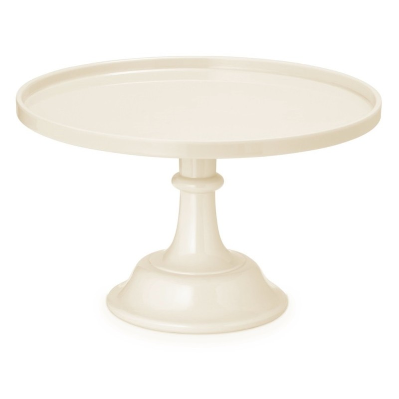 SUPPORT A GATEAU IVOIRE OU BLANC CASSE ACRYLIQUE  24 X 14.5 CM  SUPPORT A GATEAU IVOIRE OU BLANC CASSE ACRYLIQUE  24 X 14.5 CM