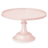 SUPPORT A GATEAU ROSE PASTEL ACRYLIQUE  24 X 14.5 CM  SUPPORT A GATEAU ROSE PASTEL ACRYLIQUE  24 X 14.5 CM