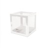 BOITE CUBE FENETRE EN CARTON BLANC 30 X 30 CM BOITE CUBE FENETRE EN CARTON BLANC 30 X 30 CM