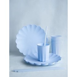 TOP OU PIQUE GATEAU CAKE TOPPER HAPPY BIRTHDAY BLEU CIEL