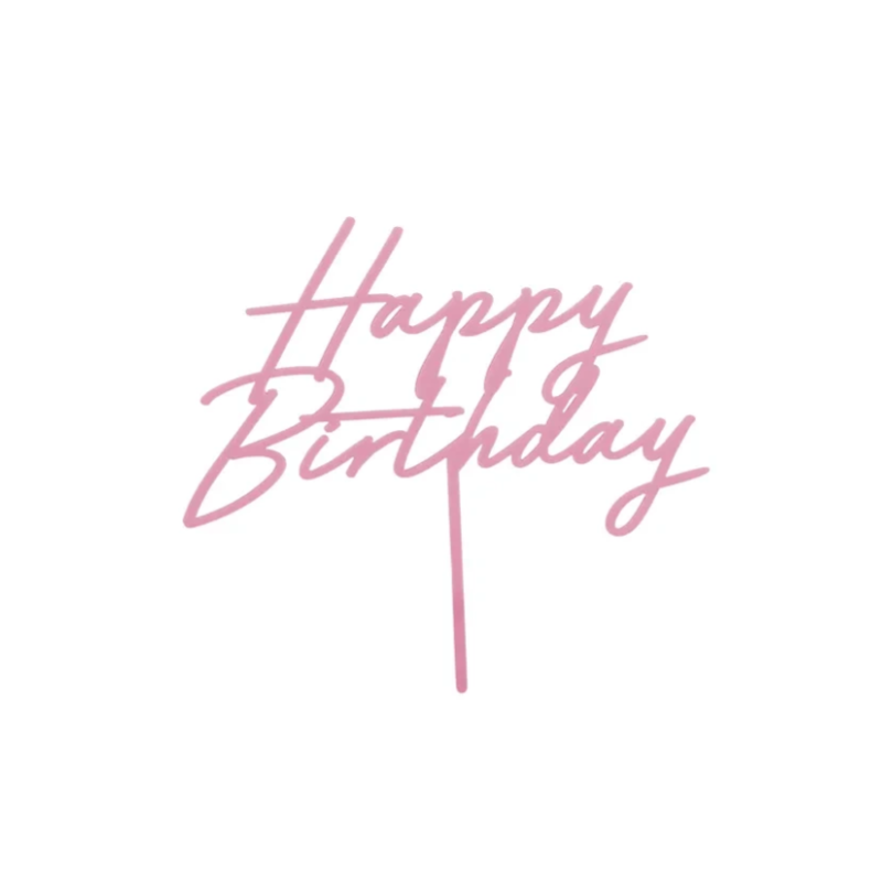 TOP OU PIQUE GATEAU CAKE TOPPER HAPPY BIRTHDAY ROSE PASTEL TOP OU PIQUE GATEAU CAKE TOPPER HAPPY BIRTHDAY ROSE PASTEL