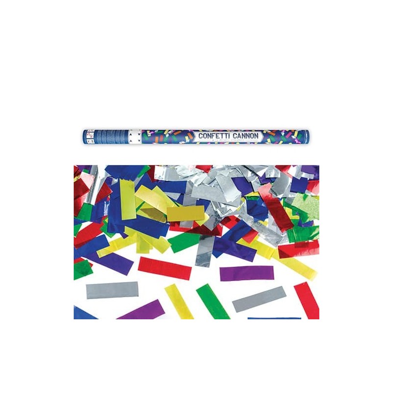 CANON A CONFETTIS MULTICOLORES METALLISES 80 CM CANON A CONFETTIS MULTICOLORES METALLISES 80 CM