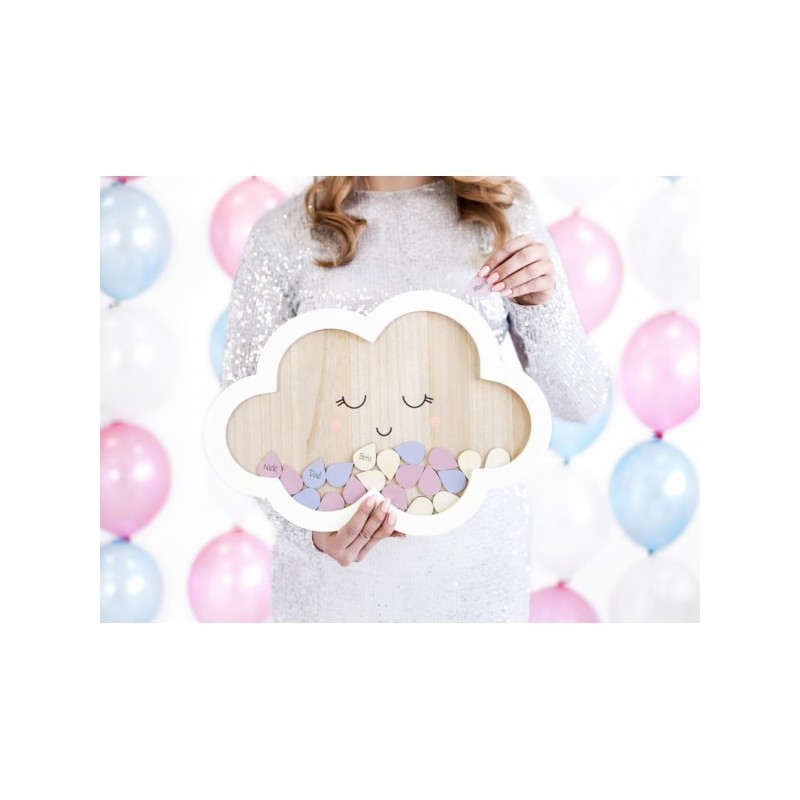 LIVRE D'OR NUAGE EN BOIS  LIVRE D'OR NUAGE EN BOIS