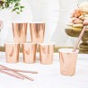 6 GOBELETS CARTON ROSE GOLD 220 ML 6 GOBELETS CARTON ROSE GOLD 220 ML