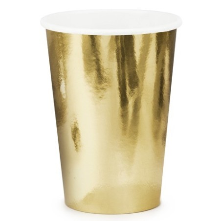 6 GOBELETS EN CARTON OR 220 ML