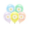 SACHET DE 6 BALLONS LATEX MARGUERITE SUR PASTEL 30 CM 