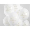 6 BALLONS LATEX BLANC JUST MARRIED 30 CM 6 BALLONS LATEX BLANC JUST MARRIED 30 CM