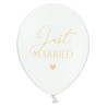 6 BALLONS LATEX BLANC JUST MARRIED 30 CM 6 BALLONS LATEX BLANC JUST MARRIED 30 CM