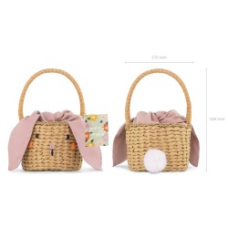 PANIER  PETIT LAPIN 28 CM X 17 CM
