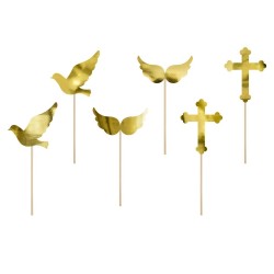 6 CAKE TOPPER COMMUNION 11 CM