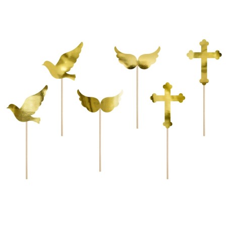 6 CAKE TOPPER COMMUNION 11 CM