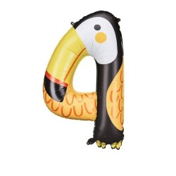 BALLONS CHIFFRES ANIMAUX 4 TOUCAN 90 CM