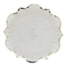 8 BOLS COMMUNION EFFET LIN BEIGE ET OR 13.5 CM  8 BOLS COMMUNION EFFET LIN BEIGE ET OR 13.5 CM