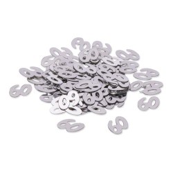 CONFETTIS DE TABLE PAPIER ARGENT 60 ARGENT 17G