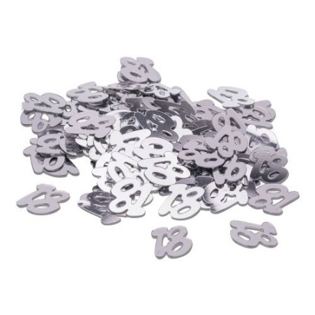 CONFETTIS DE TABLE PAPIER ARGENT 18 ARGENT 17G