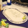 10 INVITATIONS CARTES DE VOEUX DOLCE VITA BLEU ROI, BLANC ET OR + ENVELOPPES 