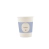8 GOBELETS BAPTEME BLANC, BLEU ORAGE ET OR 255 ML 8 GOBELETS BAPTEME BLANC, BLEU ORAGE ET OR 255 ML