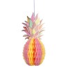 DECORATION ANANAS ROSE ET JAUNE 30 CM  DECORATION ANANAS ROSE ET JAUNE 30 CM