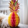 DECORATION ANANAS ROSE ET JAUNE 30 CM  DECORATION ANANAS ROSE ET JAUNE 30 CM
